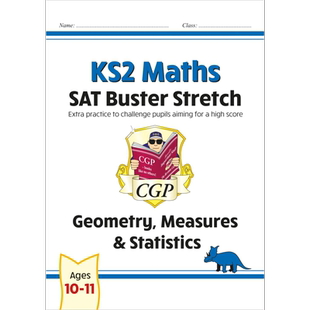 英国CGP KS2 Ages 10-11 Maths SAT Buster Geometry Measures & Statistics Arithmetic Number Ratio & Algebra 2024英文原版