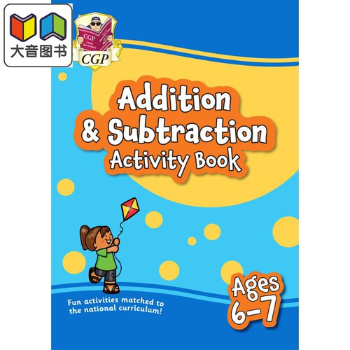 适用于6-7岁儿童的新加减法活动书 在家学习非常棒New Addition & Subtraction Activity Book for Ages 6-7 supe 大音