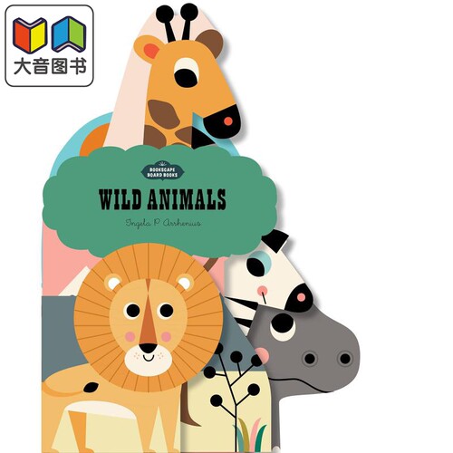Bookscape Board Books Wild Animals 异形书野生动物 儿童图书 大音 - 封面