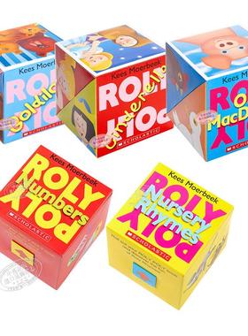 Roly Poly Pop up Box Books 学乐神奇翻转书5册 低幼韵律启蒙游戏书纸板书翻翻书 英文原版 Cinderella Numbers Goldilocks 0-3岁