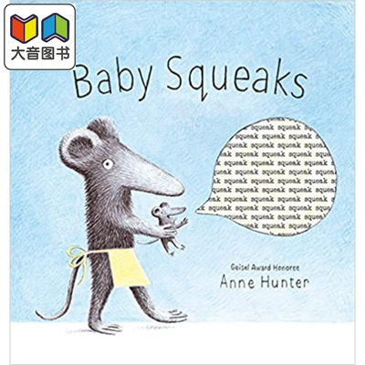 Anne Hunter Baby Squeaks 婴儿尖叫 英文原版儿童绘本 动物及动物故事主题 4到6岁 大音