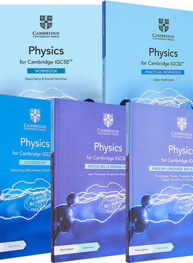剑桥CIE考试局 Cambridge IGCSE 系列 Physics 物理教材练习册 英文原版 含在线资源 Coursebook Workbook 复习指南