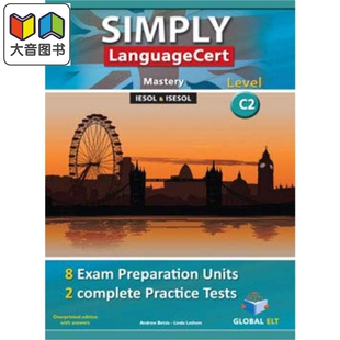 SIMPLY 大音 备考和练习测试 带答案套印版 Tests CEFR 朗思考试 CEFRC2 Practice LanguageCert Preparation