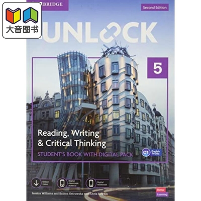 Unlock Cambridge Level 5 剑桥英语教材 英文原版 新版5级 读写 C1 reading writing 阅读写作英语 大音