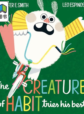 不言败的大个子 Leo Espinosa The Creature Of Habit Tries His Best 英文原版 儿童绘本 图画故事书 精装 进口 大音