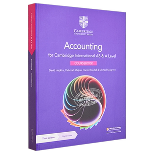 Cambridge 剑桥CIE考试局 AS A level 国际备考系列 Biology Accounting Chemistry Workbook Coursebook 部分含在线资源英文原版