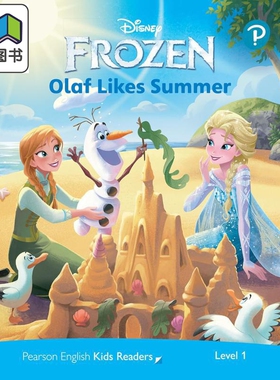 英文原版 冰雪奇缘 级别1迪士尼儿童读物 雪宝喜欢夏天 含音频 Level 1 Disney Kids Readers Olaf Likes Summer 大音