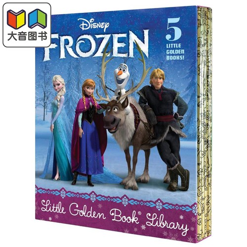 Frozen Little Golden Book Library 小金书故事集：冰雪奇缘 英文原版 儿童绘本 迪士尼系列 2-5岁 大音
