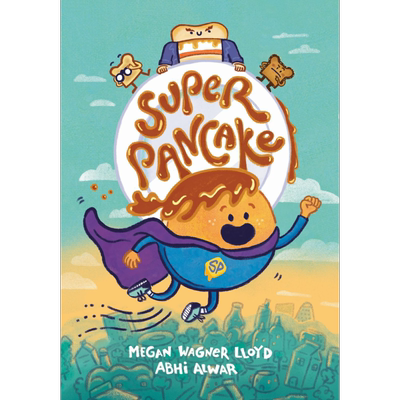 桥梁漫画 超级煎饼 Super Pancake 英文原版 小初文学 儿童漫画故事图画书 进口图书 幽默笑话故事书图画图像小说 大音