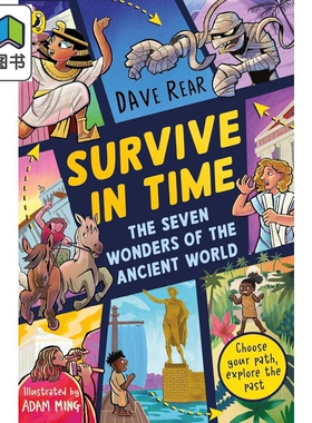 古代世界七大奇迹 The Seven Wonders of the Ancient World 英文原版 儿童历史读物 黑白插图章节书 进口童书 大音
