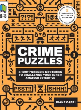 预售 60秒脑筋急转弯犯罪谜题 挑战侦探的法医谜团 60-Second Brain Teasers Crime Puzzles 英文原版 Diane Capri 大音