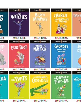 Roald Dahl ELT 罗尔德达尔英文原版小说 Graded Reader Penguin Readers 企鹅阅读分级指导 1-4级系列 The Twits BFG 护眼纸