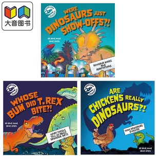 Just 英文原版 Whose 知识科普绘本 Dinosaur Did Dinosaurs Show Bite 恐龙科学系列3册 Rex 大音 Offs Bum Science