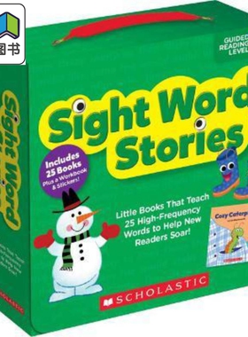 学乐关键词阅读包C级 Sight Word Stories Level C (With Storyplus) 英文原版 儿童自然拼读学习套装 适合初学者 大音