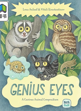 预售 天赋异“眼” 奇妙动物图鉴 Genius Eyes A Curious Animal Compendium 英文原版 儿童科普绘本 精装进口童书 大音