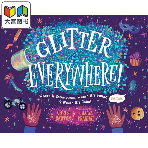 到处闪闪发光 Chaaya Prabhat Glitter Everywhere 英文原版 儿童科学绘本 少儿知识图画书 精装绘本 进口图书 大音