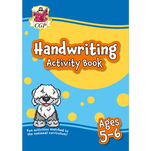 英国CGP原版 Handwriting Activity Book for Ages 5-11 岁 1-6年级 书写活动书 非常适合家庭自学学习 英文原版