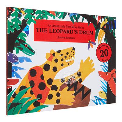 The Leopard's Drum 豹子的鼓 来自西非的一个阿桑特故事 英文原版 3到7岁 儿童动物图画故事书 Jessica Souhami