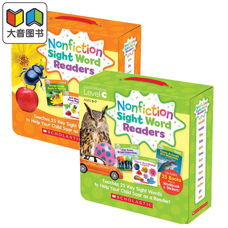 学乐高频词百科读物C级&D级套装 Nonfiction Sight Word Readers Parent Pack Level C D 儿童分级阅读 英文原版 大音 书籍/杂志/报纸 儿童读物原版书 原图主图