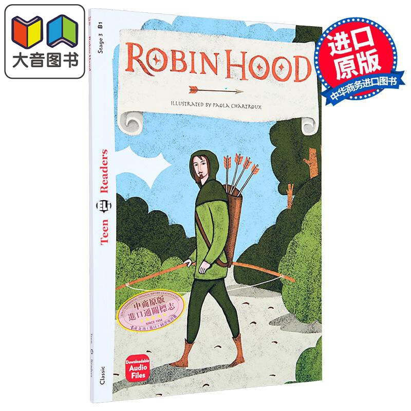 ROBIN HOOD 罗宾汉 配音频练习和练习答案 B1-级别 含音频 英文原版 英语分级阅读读物 READERS TEEN 大音