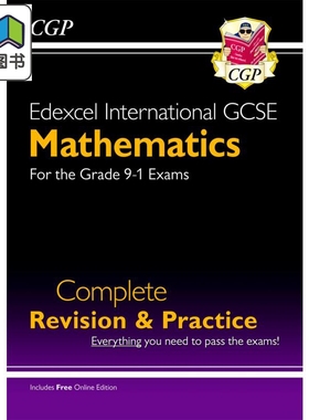 预售 New Pearson Edexcel IGCSE Maths Complete Revision & Practice Inc Online Ed Videos & Quizzes