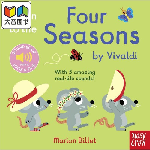 Listen to the Four Seasons四季发声书英文原版进口图书儿童绘本故事图画书 大音