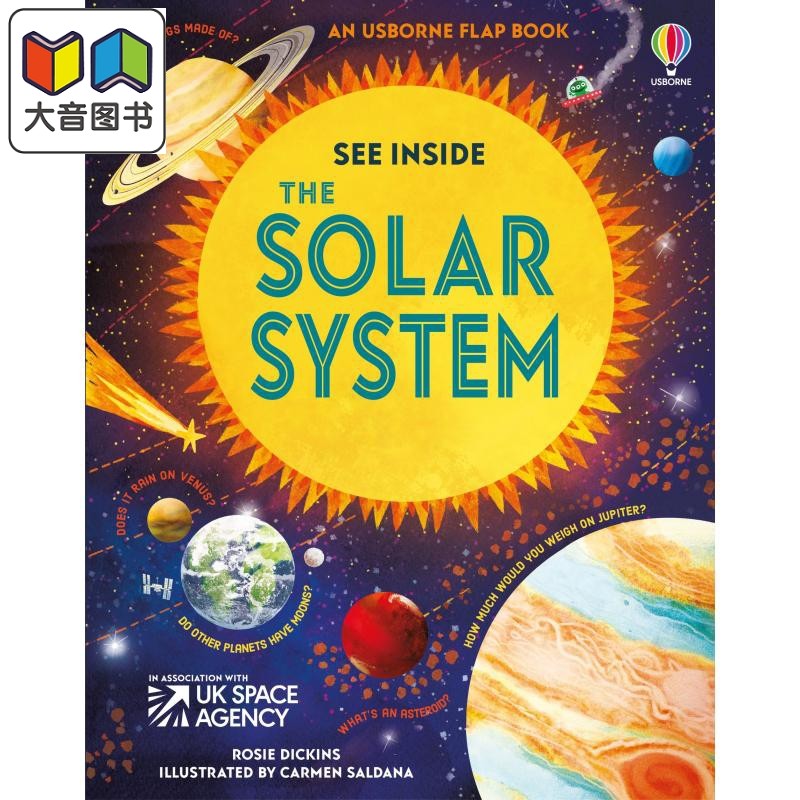 see inside the solar system 尤斯伯恩看里面 太阳系 英文原版 进口