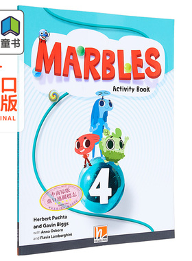 黑布林少儿英语课程 4级别 活动手册含在线资源A1/A1+剑桥YLE考试适用Marbles Activity Book 4 +app +e-zonekids 大音