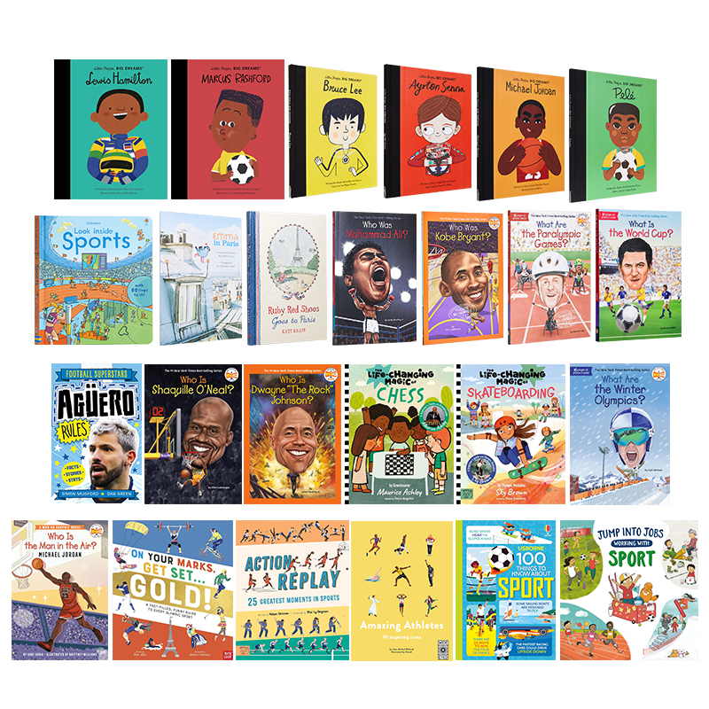 体育运动奥运比赛主题图书合集 Who was系列 运动员名人传记奥运会赛事科普初级章节书故事书 英文原版 进口图书 大音