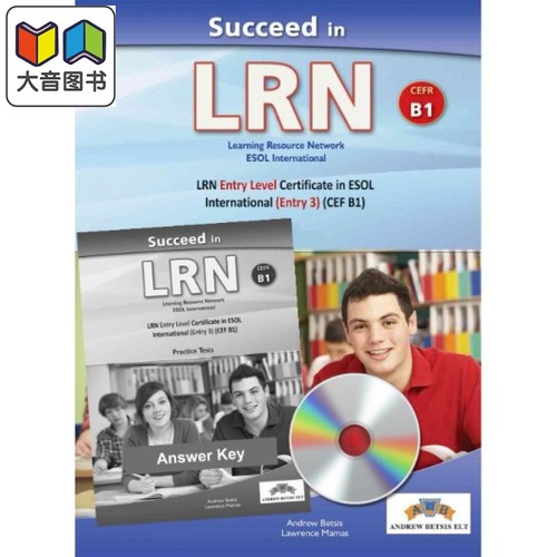 Succeed in LRN CEFR B1 Practice Tests Self-study LRN考试冲刺宝典 B1等级 模拟测试 备考自学套装 含答案 大音