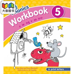 快乐自然拼读练习册5 印刷体 Jolly 英语 Workbook 美式 大音 Phonics