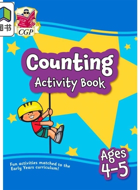 英国原版CGP教辅 New English Activity Book for Ages 3-4 Preschool 新版 3-4 岁英语活动书（学前班） 大音
