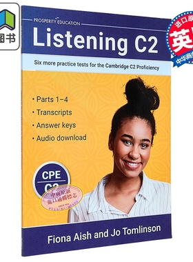 预售 Listening C2 Six more practice tests for the Cambridge C2 Proficiency 听力提升 剑桥CPE考试 C2等级6套练习测试 大音