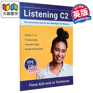预售 Listening C2 Six more practice tests for the Cambridge C2 Proficiency 听力提升 剑桥CPE考试 C2等级6套练习测试 大音