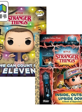 Funko Pop大眼仔系列小金书 网飞热播悬疑剧英文原版怪奇物语故事图画书2册 Little Golden Book Stranger Things 大音