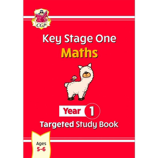 英国原版CGP教辅 KS 1-2 Year 1-6 Ages 5-11 Maths Targeted Study Book 数学针对性学习手册 英文原版