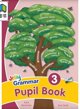 快乐语法3 学生用书 手写体字母 英式英语版 Jolly Grammar 3 Pupil Book In Precursive Letters 英文原版进口 大音