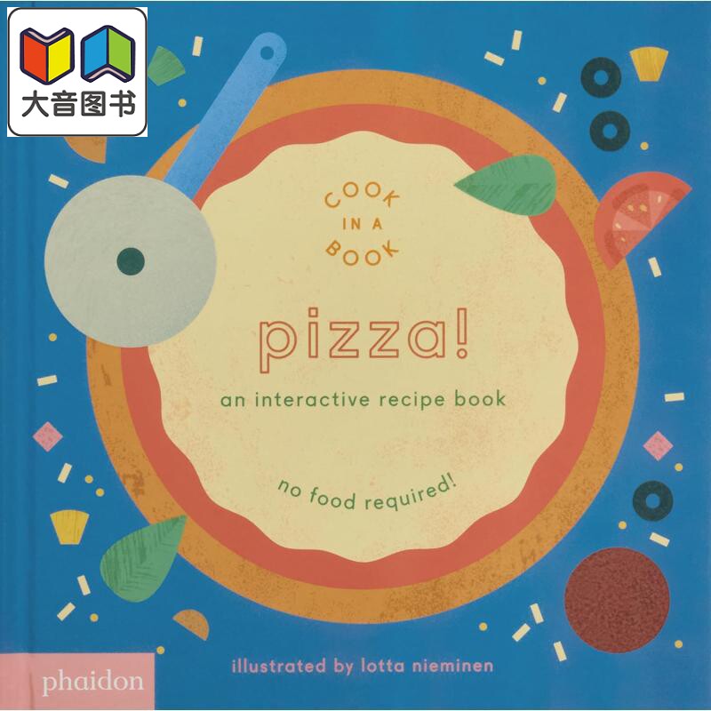 互动食谱 比萨 Pizza An Interactive Recipe Book 英文原版 儿童纸板书绘本 亲子图画书玩具书 进口低幼读物 大音