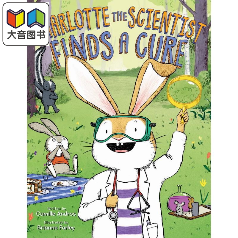 科学家夏洛兔1Charlotte the Scientist Finds a Cure英文原版 儿童绘本 动物故事图画书 精装精品绘本 进口图书 大音