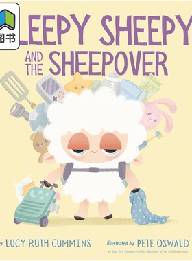 瞌睡小羊 Sleepy Sheepy Sheepover 英文原版 儿童绘本 亲子读物 动物故事图画书 精装精品绘本 进口童书 3-7岁  大音
