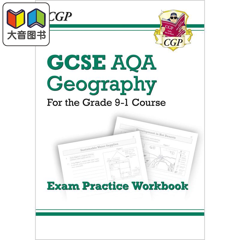 英国CGP原版教辅 Grade 9-1 GCSE Geography AQA Exam Practice Workbook GCSE地理AQA考试练习手册英文进口图书大音