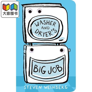 洗衣机和烘干机的大任务 The Big Jobs Books Washer and Dryers Big Job 英文原版 亲子早教认知纸板书 进口童书 大音