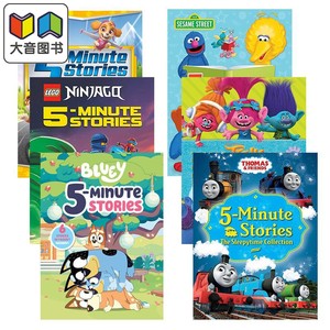 5 Minute Stories 5分钟故事英文绘本6册套装汪汪队Paw Patrol Bluey Sesame Street Thomas Trolls Lego Ninjago大音