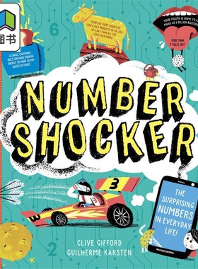 数字震撼者 Number Shocker 英文原版 儿童科普绘本 自然科学知识图画书 精装进口图书 6岁以上 色彩缤纷 跨学科 大音