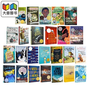 Newbery纽伯瑞获奖书单25册英文版 低年级大套装 兰斯蓝思指数560L-790L青少年小说读物文学奖 数星星 Number the stars