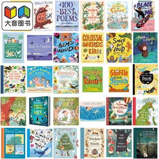 儿童诗歌诗集童书 英文原版进口 童诗韵律启蒙 经典自然诗歌 我是大树小小的种子 给孩子的100首诗 DK全球的诗句 大音