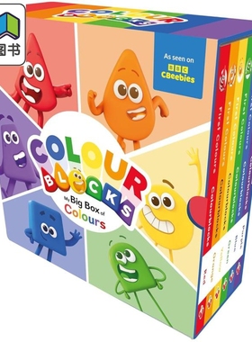 色彩积木套装书 6册Colourblocks My Big Box of Colours 6 Books Collection Set 英文原版 儿童卡通动画 图画书 大音
