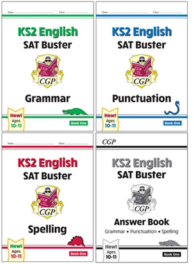 英国CGP原版 KS2 SAT Buster for the 2024 tests Book Ages 10-11 English Grammar Punctuation Spelling 英文原版