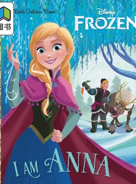 小金书 冰雪奇缘 我是安娜 I Am Anna Little Golden Book (Disney Frozen)英文原版 儿童绘本 图画故事书 精装 大音