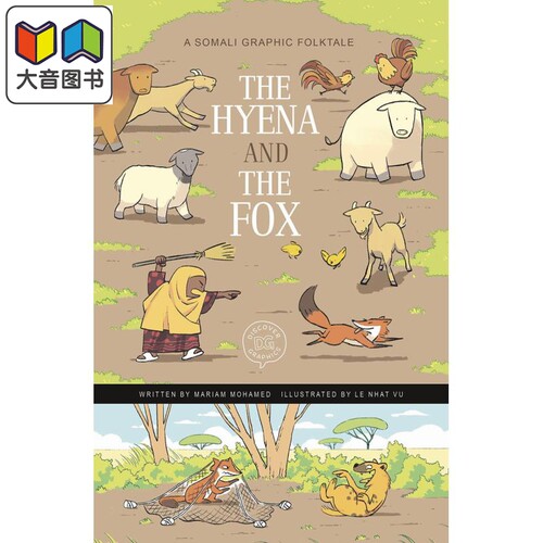 环球童话漫画 狮子狗和狐狸 WGF The Hyena and the Fox英文原版 童话寓言 图画小说 民间故事图画故事书进口读物 大音